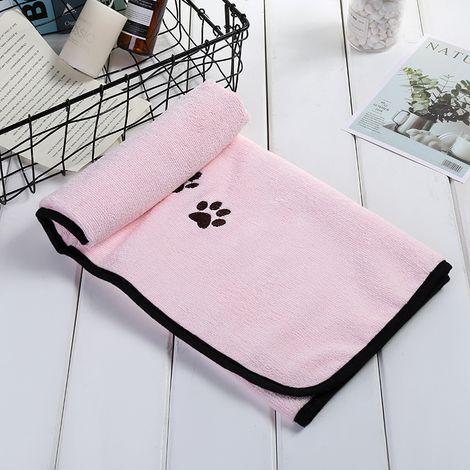 Fournitures pour animaux de compagnie Serviette absorbante Chien Chat Peignoir Serviette de bain pour animaux de compagnie