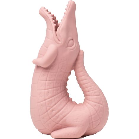 Annaffiatoio in silicone stropicciabile - Funkit World - Coccodrillo rosa (1/4)