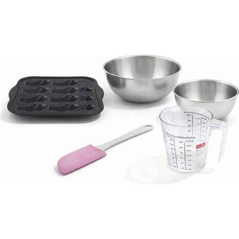 Set de 5 ustensiles de pâtisserie moule à gâteaux 2 bols spatule et verre doseur Silicone fibre de verre Silicone fibre de verre Zenker Silicone fibre de verre (1/5)