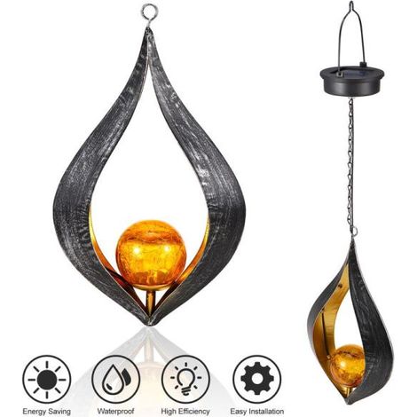 solaire Lustre en fer forgé IP44 (1/4)