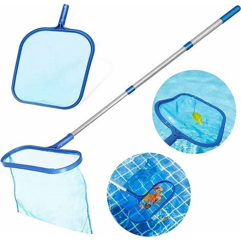 épuisette de piscine - Filet pour spas, skimmer fins, filet à mailles fines, épuisette de feuilles, piscine - épuisette profonde - Nettoyage de la piscine (1/5)