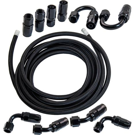 5M/16.4FT AN6 -6AN kit Linea Carburante Tubo intrecciato Carburante Filo Kit (1/5)