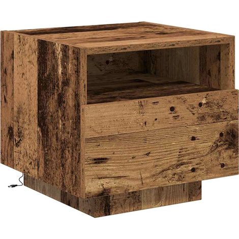 Maison Exclusive - Armario de Noche con cajón Madera vieja 40 x 3