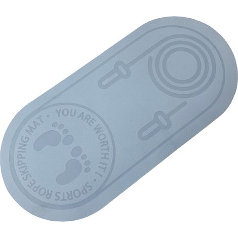 Tapis de corde à sauter pour exercices - Tapis de saut silencieux et épais (6 mm/8 mm), résistant et antidérapant, idéal pour le yoga et le Pilates.
