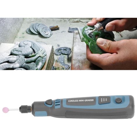 Mini meuleuse électrique réglable à 3 vitesses, outil de polissage rechargeable par USB pour le bricolage (1/5)