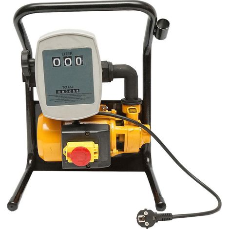 POMPA ELETTRICA AUTOADESCANTE 220V 600W 40L/min. Pompa gasolio Contalitri POMPA TRAVASO GASOLIO POMPA ELETTRICA AUTOADESCANTE con PISTOLA + ACCESSORI Breckner Germany