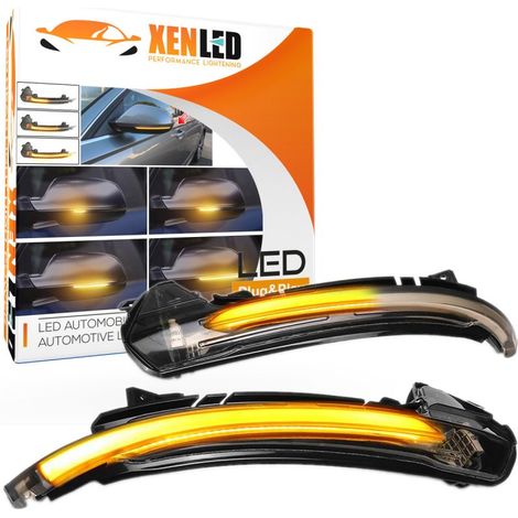 Répétiteurs LED Dynamique compatible avec Audi A6 S6 RS6 C7 2011 - 2018 Rétro Défilant Homologué - Clignotant - Homologué ECE