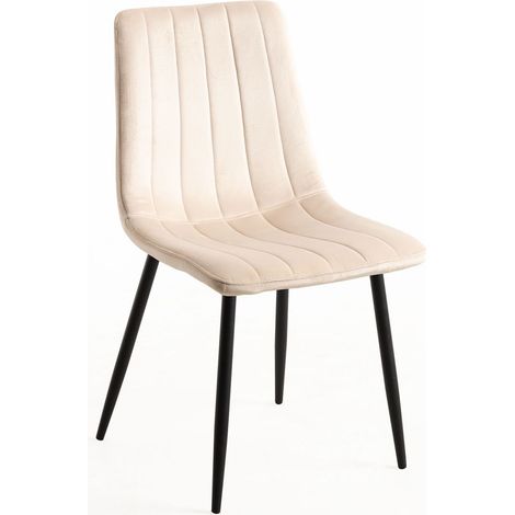 Sillas Comedor - Silla Liny Terciopelo - Beige (1/5)