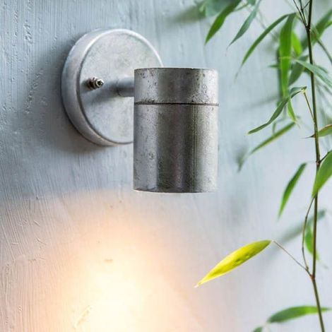 Garden Trading St Ives Down Spot Nautical Mains Garden Wall Light Steel
