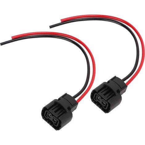 Faisceau de câblage pour phares de véhicule TK-306 H16 avec connecteur femelle en plastique, fil et culot d'ampoule (1/5)