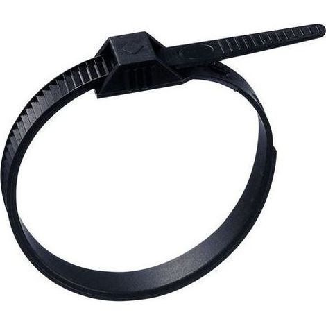 Colliers noirs 3,6 x 200 mm, en PA 6.6, ø de serrage de 2 à 51 mm. (L-3.5-215-0)
