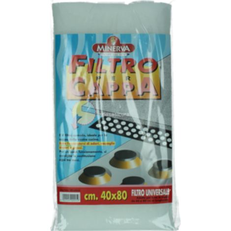 Multipack da 12 filtri minerva per cappa universali non infiammabili 40 x 80 cm ciascuno