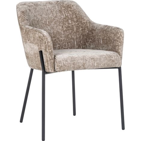Fauteuil Fay shitake island - Marron shitake et pieds noirs (1/5)