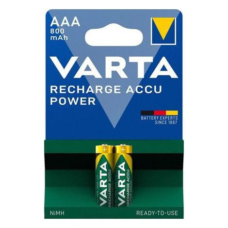 Varta RECH.AC.Power AAA800mAh BLI2 Pile rechargeable LR3 (AAA) NiMH 800 mAh 1.2 V 2 pc(s)