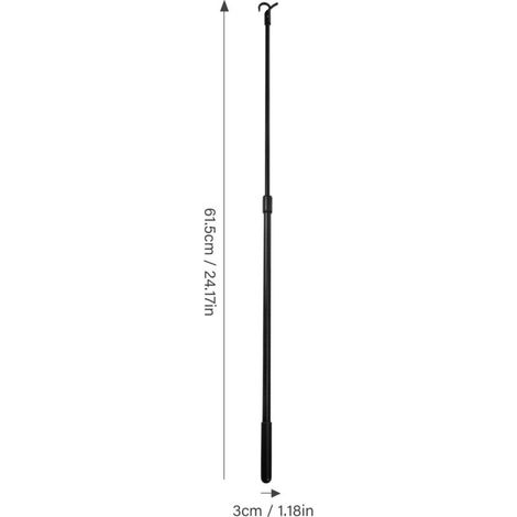 Tringle de rideau rétractable, tringle de store verticale légère en alliage d'aluminium pour la maison et le bureau.