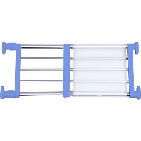 la Tension de l'Armoire étagère et Tige Extensible de Rangement en métal Rack réglable Organiseur DIY cloison de séparation, Bleu, 40 60x25CM (1/4)