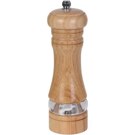 Moulin à sel et poivre en bois 70 ml avec broyeur en céramique réglable