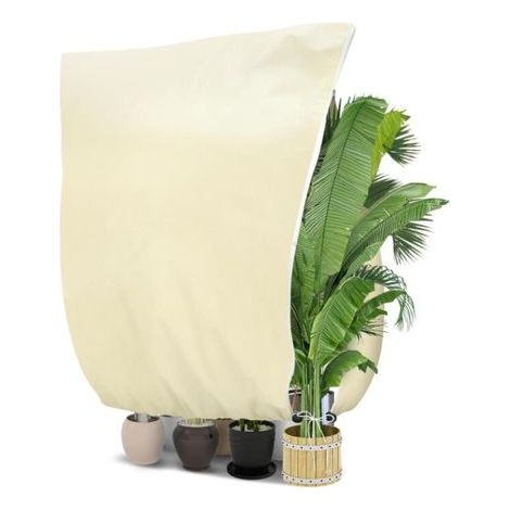 (240 x 200cm) Housses de Protection pour Plantes, 80 g/㎡ Sac de Protection pour Plantes avec Fermeture éclair et Cordon de Serrage Protection Contre Le Gel Contre Les la Neige (1/5)