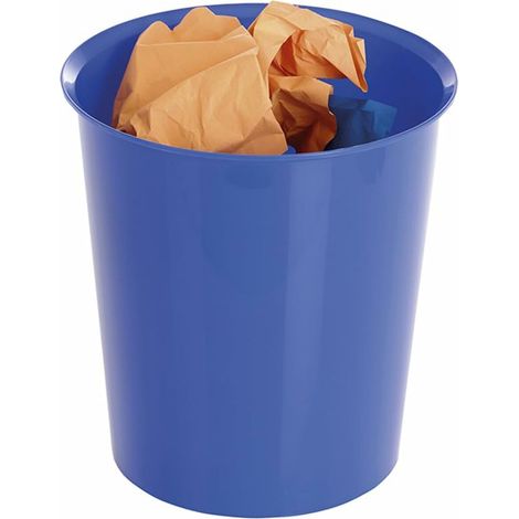 Papelera plastico archivo 2000 antimicrobiana sanitized plastico azul 16 litros 290x310 mm (1/2)