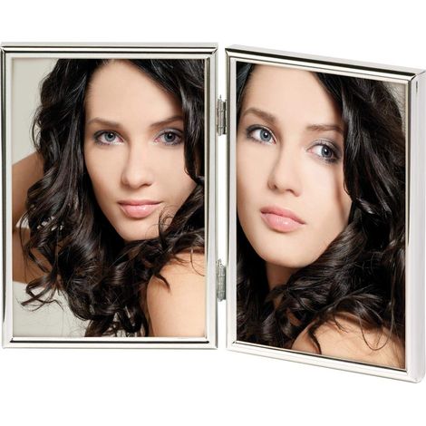 Cadre Photo Argent 2X 10x15 cm Portrait Frame (1/5)