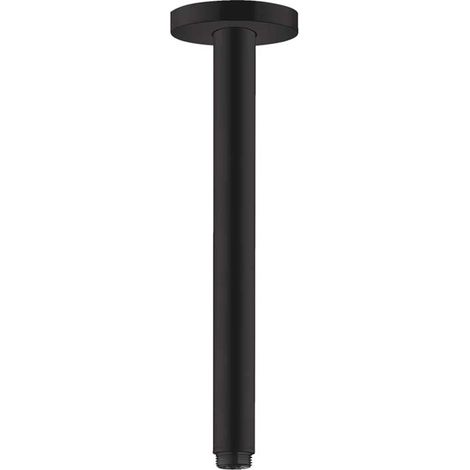 Braccio Doccia Hansgrohe S 300 mm a Soffitto Nero Opaco  27389670 Nero