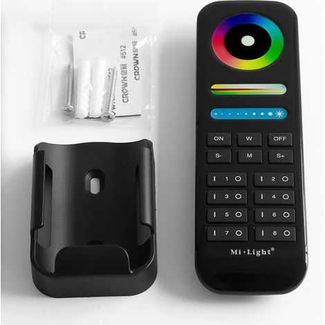 Télécommande LED RGB + CCT - 8 Zones - NOIR - FUT089B - Mi-Light (1/6)