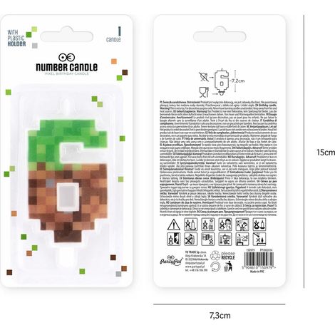 Minecraft Candle Pixels Nummer 6 (1/3)