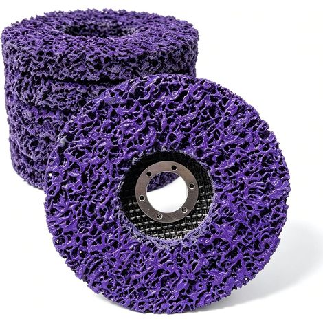 6 Pièces Disques de Nettoyage Meuleuse Disque, Pour le Traitement de Surface ou L'enlèvement, 125mm x 22mm, Disque pour Métal, Pierre, Bois et Plastique (1/5)