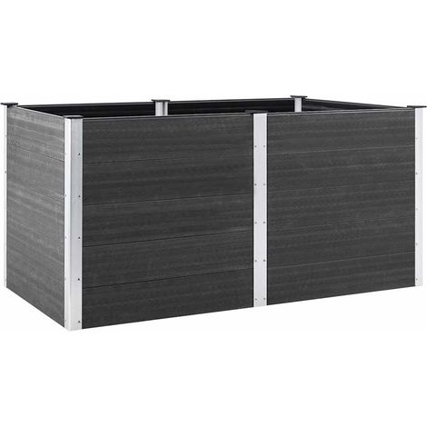 Maison Exclusive - Garten-Hochbeet 200x100x91 cm WPC Grau (1/5)