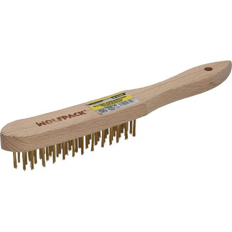 Brosse à main standard plaquée laiton pour soudeur (1/5)