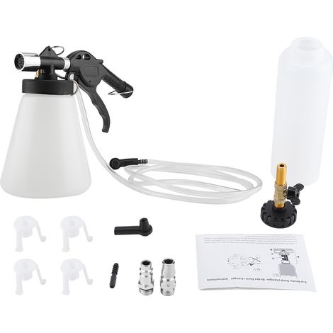 GARRYFIZH Kit de purge de freins pneumatique à dépression, professionnel, pour voiture, moto et camion.