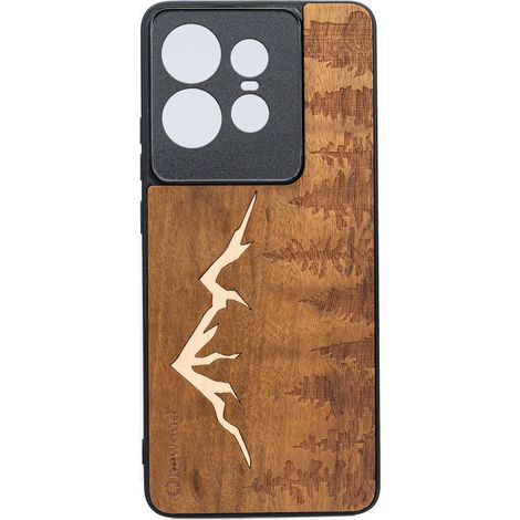 Bewood Holzhülle für Motorola Edge 50 Pro MOUNTAINS IMBUIA (1/2)