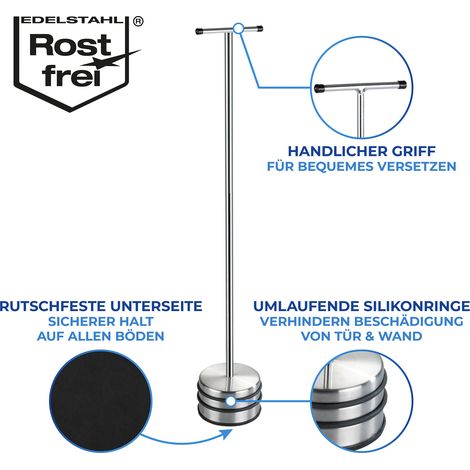 Türstopper WENKO, 11 x 68 cm, aus massivem Edelstahl gefertigt (1/5)