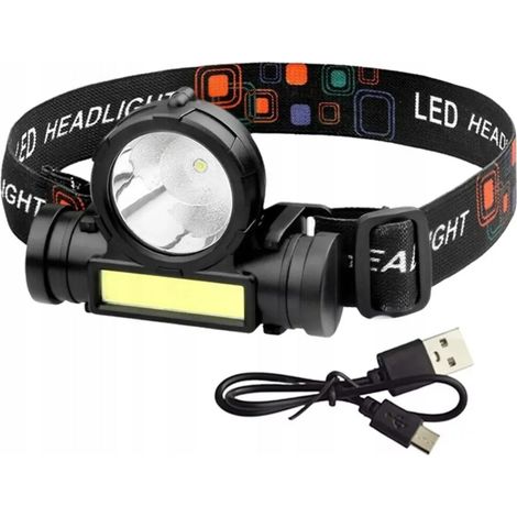 linterna frontal linterna frontal LED linterna frontal USB PESCA TURISMO (1/5)