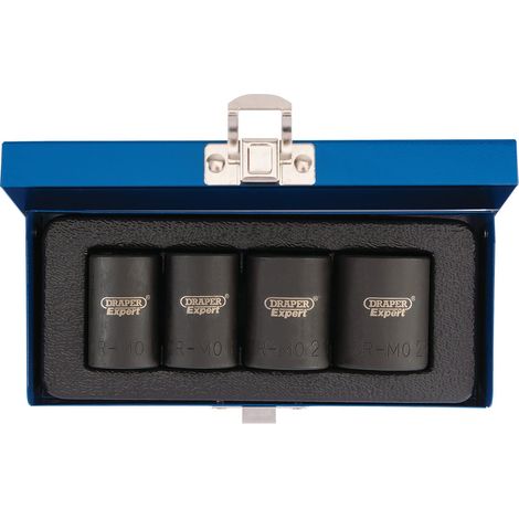 Écrou de roue de verrouillage, Noir, Lot de 4 pièces (1/4)