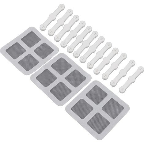 Lot de 12 clips de fixation pour moustiquaires de fenêtre, protection contre les insectes. (1/5)