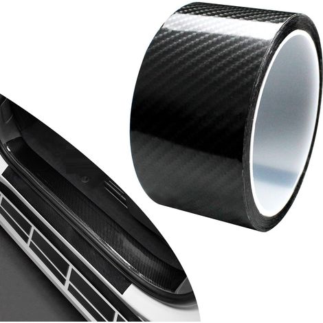 Film De Protection Pour Seuil De Porte - Bande Anti-Rayure En Fibre De Carbone - Pour Voiture - 3 M