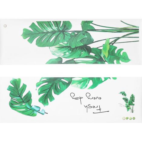 Sticker mural motif plantes et feuilles tropicales – Feuille de palmier autocollant pour salle de bain, salon et style jungle (autocollants muraux verts, fête hawaïenne) (1/5)