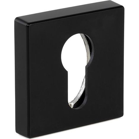 bocallave zamak yale z cuadrado 51x51 niquel cepillado, negro mate acabado niquel cepilla acabado negro mate