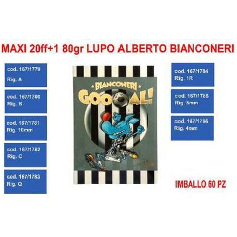 Maxi Quaderni 20+1Ff 80Gr Rigatura Q Lupo Alberto X12
