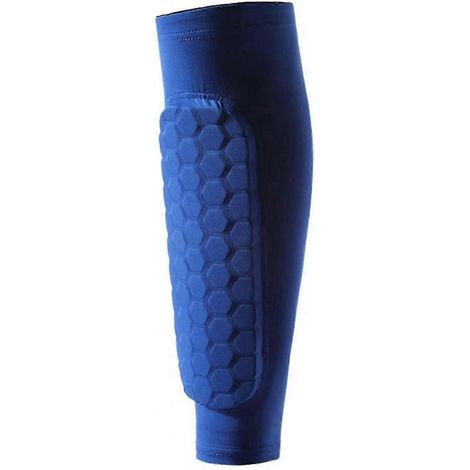 Manchons de compression pour mollets adultes avec protège-tibias pour l'entraînement sportif, le cyclisme et le basketball - Genouillères de protection (1/5)