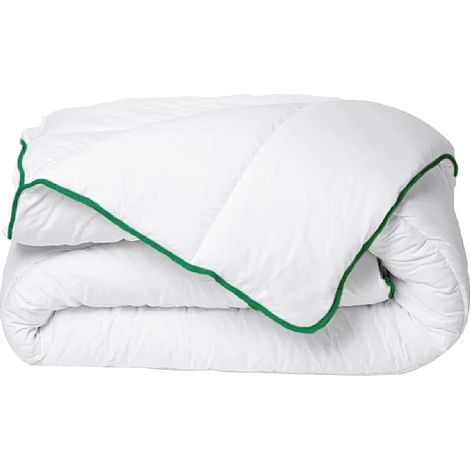 Piumino mediamente caldo antiacaro naturale Microfibra 220x240 cm 300 g/m² Sbieco Verde - AZYLIA II di DREAMEA