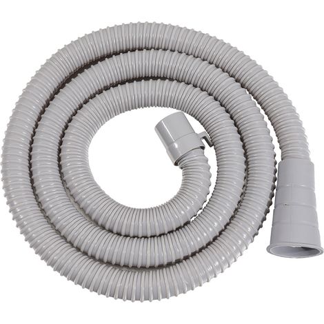 2 Meter langer Ablaufschlauch für Waschmaschinen, Ablaufschlauch für vollautomatische Waschmaschinen, universeller, flexibler, dehnbarer Kunststoffschlauch