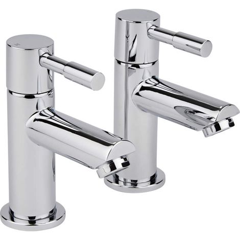 Milano Mirage – Bathroom Basin Pillar Taps - Chrome (1/5)