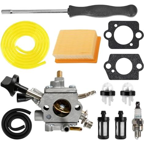 Kit de carburateur 4283-120-0601 pour souffleur de feuilles STIHL BR800 BR800X BR800CE, ensemble de carburateur BR800 avec bougie d'allumage, ampoule d'amorçage et filtre à carburant (1/5)