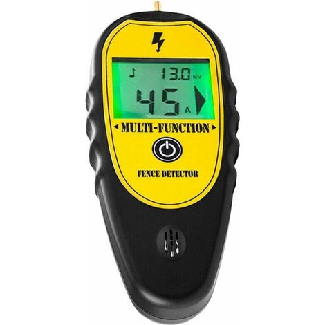 Tester digitale di tensione e corrente per recinzioni agricole da 200-15000 V, con display, direzione e rilevamento guasti, display LCD retroilluminato e borsa per il trasporto. (1/5)