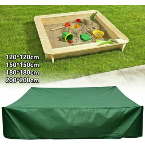 Couverture pour bac à sable, bâche pour bac à sable, bâche de protection, couverture pour bac à sable 120120 cm (1/2)