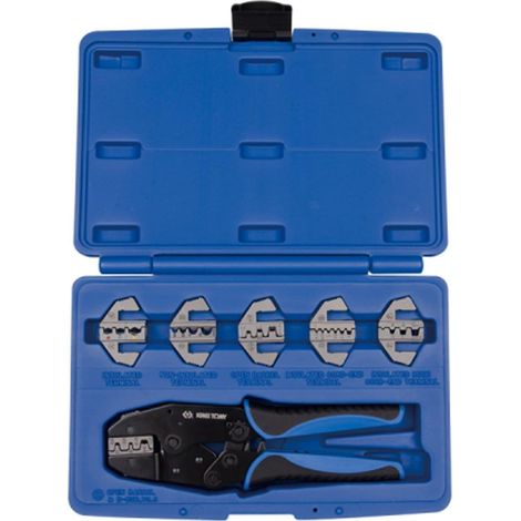 Juego de alicates con insertos intercambiables para abrazaderas de cable - KY42107GX (1/2)