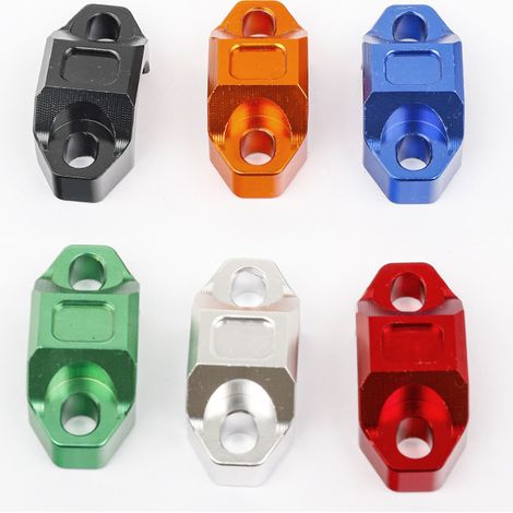 Universal parts for off-road motorcycles: Huayang T4 modified front upper pump pressure block, Zhenglin Bosuer, colored cover plate. (1/5)