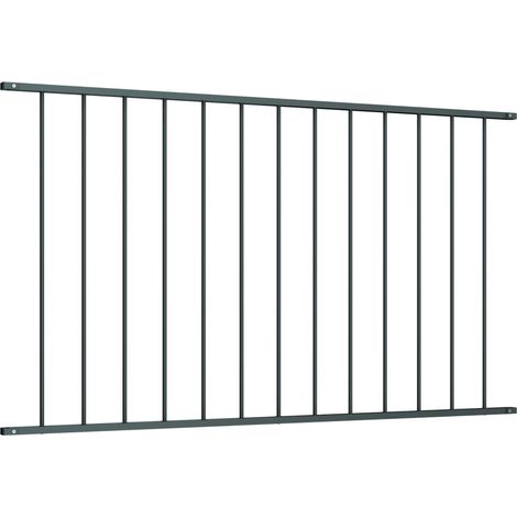 Panneau de clôture de Jardin,design simple Acier enduit de poudre 1,7x1 m Anthracite -90920 (1/3)